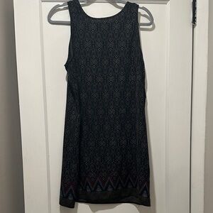 Staring at Stars Black and Blue Patterned Mini Dress